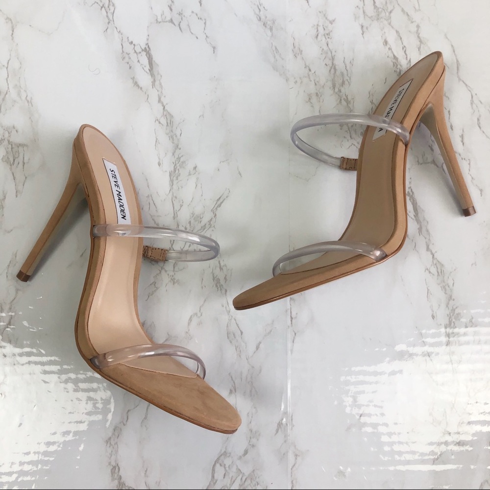 Steve Madden MINA Nude Mule Sandal - Picture 2 of 8